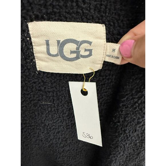 UGG Women's Lenny Robe II. Black chenille robe/cardigan - Picture 6 of 7